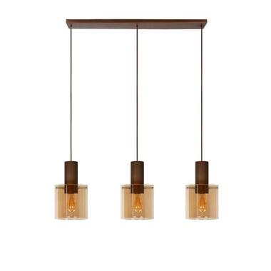 Lucide hanglamp Toledo 3-lichts - amber - Ø20 cm product