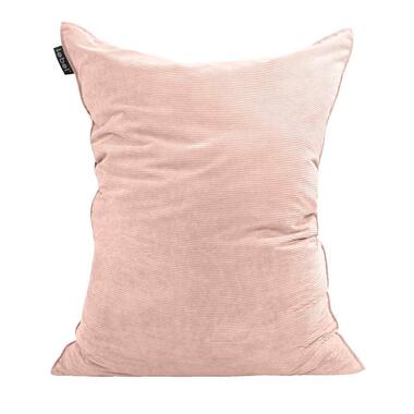 Zitzak rib velours - roze - 100x150 cm product