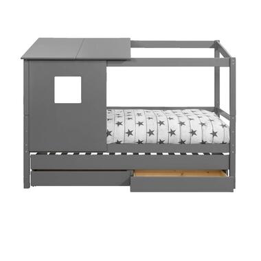 Lit Ties avec lit tiroir et toit - anthracite - 90x200 cm product