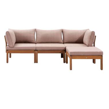 Le Sud modulaire loungeset Orleans - taupe - 4-delig product