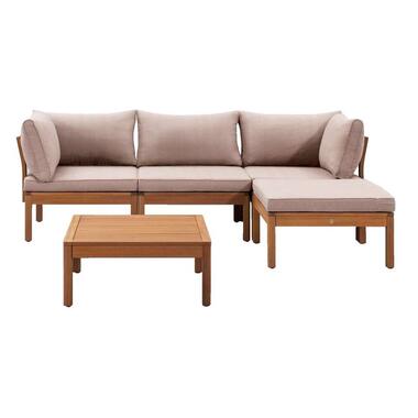 Le Sud modulaire loungeset Orleans V1 - taupe - 5-delig product