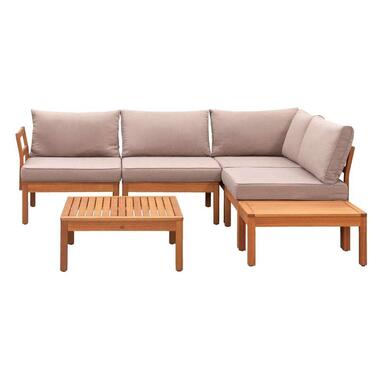 Le Sud modulaire loungeset Orleans V2 - taupe - 6-delig product