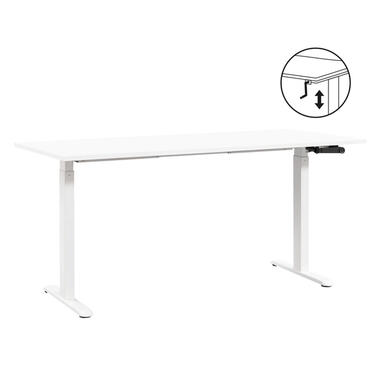 Bureau assis/debout Homeworx réglable manuellement – blanc/blanc - 75/118x160x80 cm product