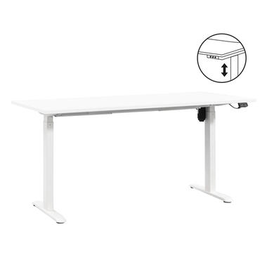 Bureau assis/debout Homeworx réglable électriquement – blanc/blanc - 75/118x160x80 cm product