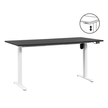 Bureau assis/debout Homeworx réglable électriquement – noir/blanc - 75/118x160x80 cm product