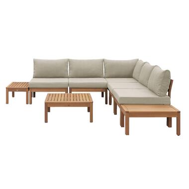 Le Sud modulaire loungeset Orleàns V1 - zand - 8-delig product