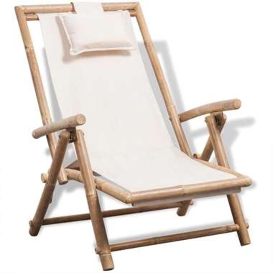 vidaXL Chaise de terrasse d'extérieur Bambou product