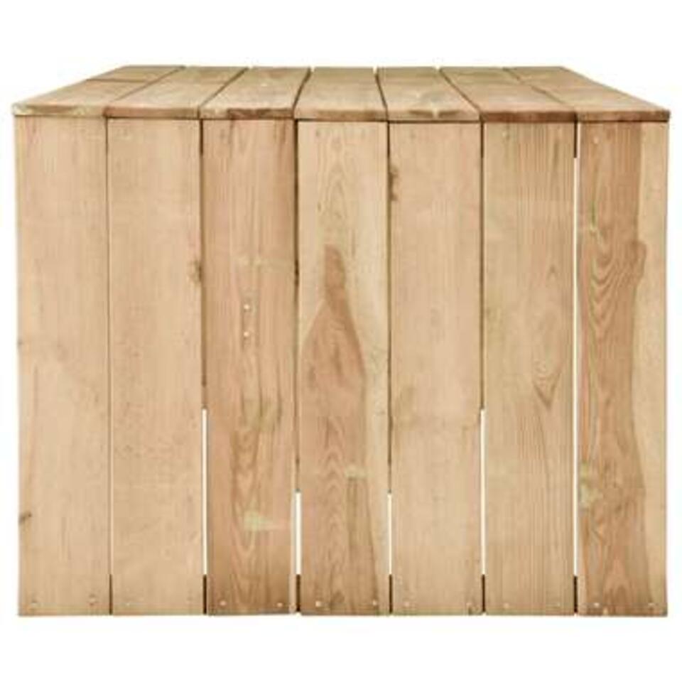 VIDAXL 7-delige Tuinset geïmpregneerd grenenhout