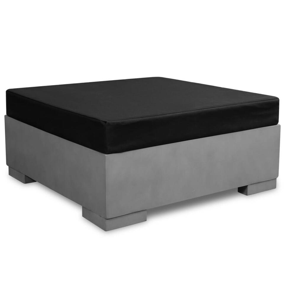 VIDAXL 5-delige Loungeset met kussens beton grijs