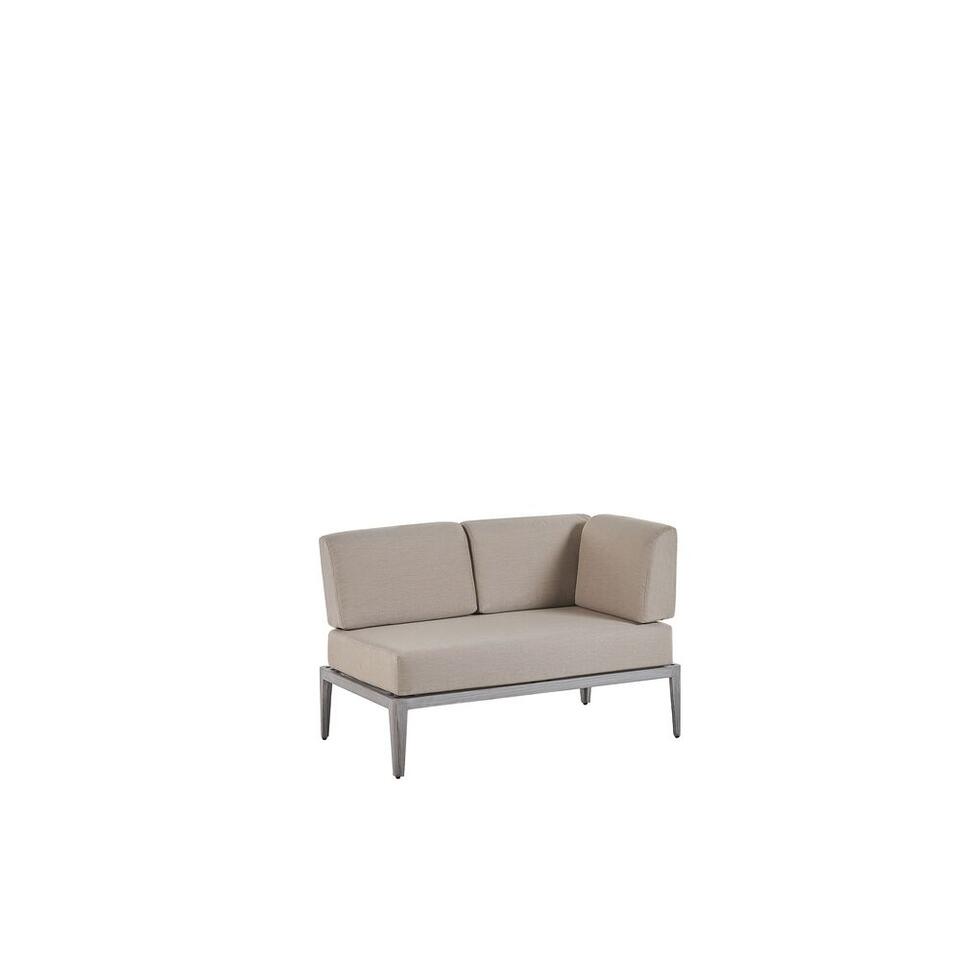 Beliani loungeset RIMA - beige aluminium, polyester
