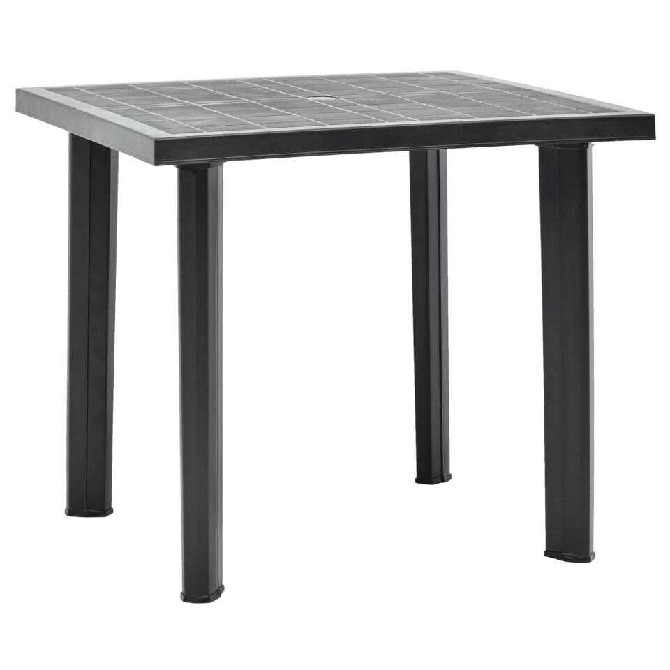 vidaXL Table de jardin Anthracite 80x75x72 cm Plastique product