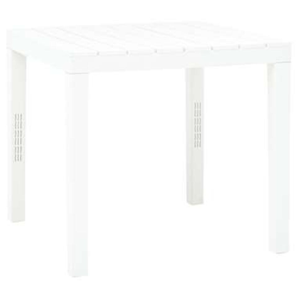 Vidaxl - vidaXL Table de jardin Blanc 101 x 68 x 72 cm Plastique