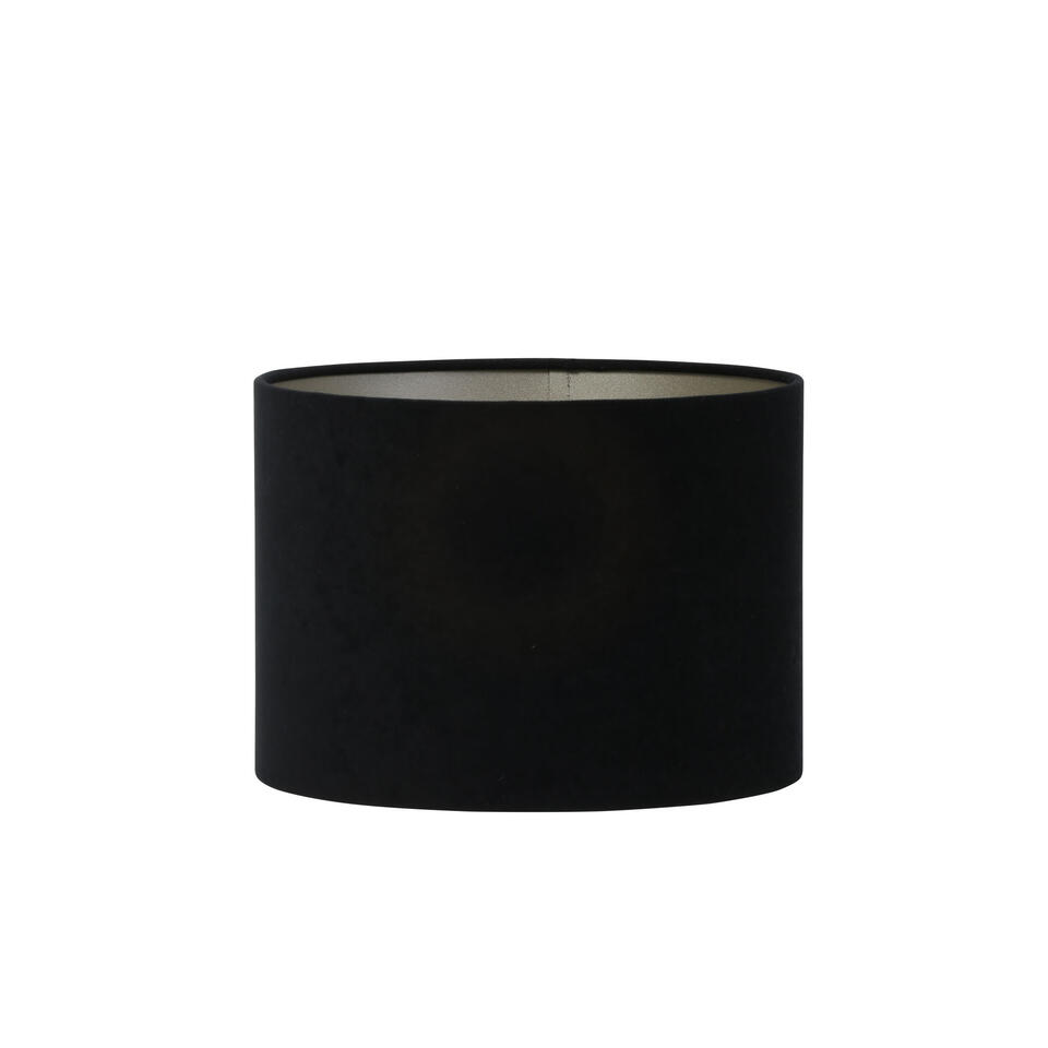 Abat-jour cylindre Velours - Noir - Ø30x21cm product