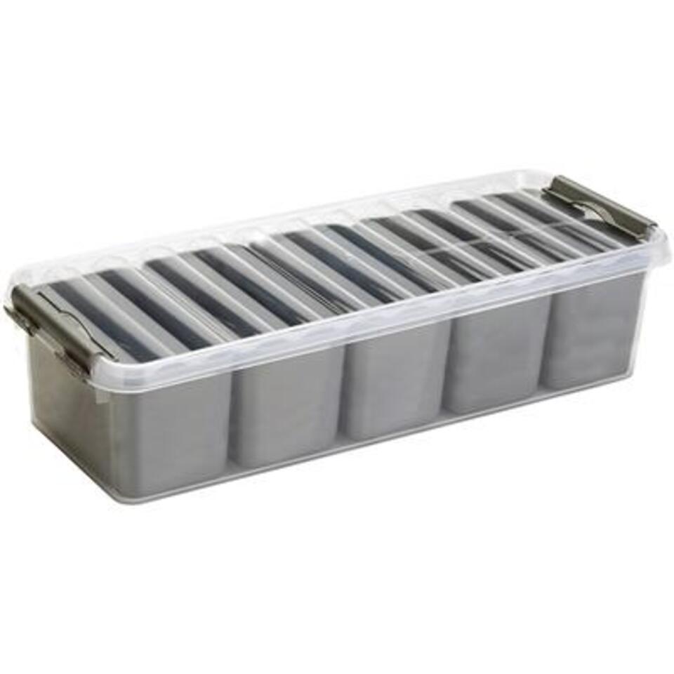 Boîte de rangement en plastique q-line (52 litres)