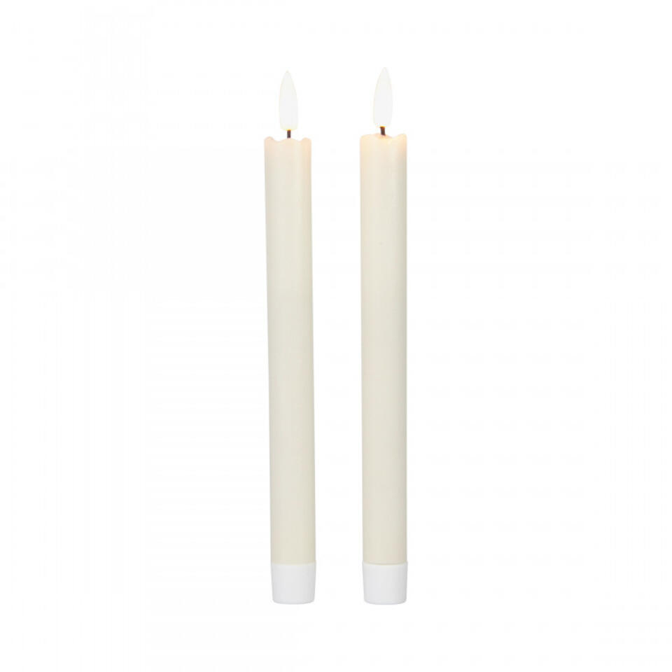 Lot de 6 bougies sans flamme vacillantes de 17,5 cm (beige) avec  télécommande, bougies de fenêtre LED à piles, minuterie, bougies sans flamme  en plastique