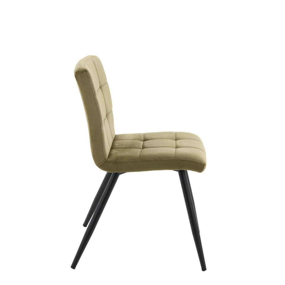 Chaise de salle à manger Olive - Marron - 57x49x84 cm