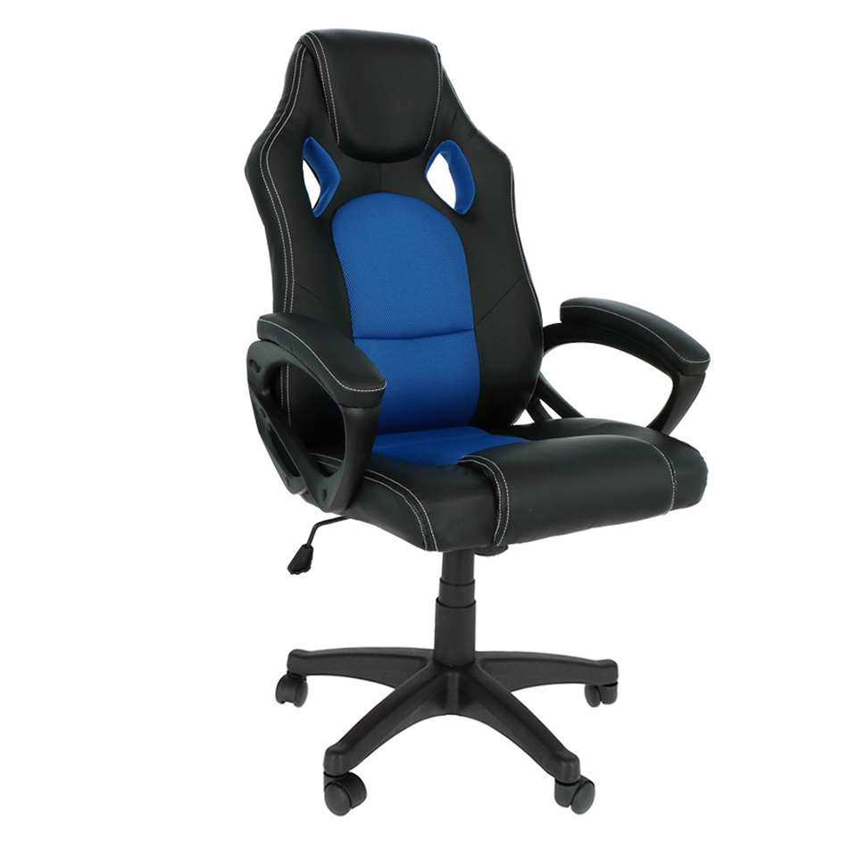 Goets Gamestoel Max - Gaming Stoel - Gaming Chair - Blauw/Zwart