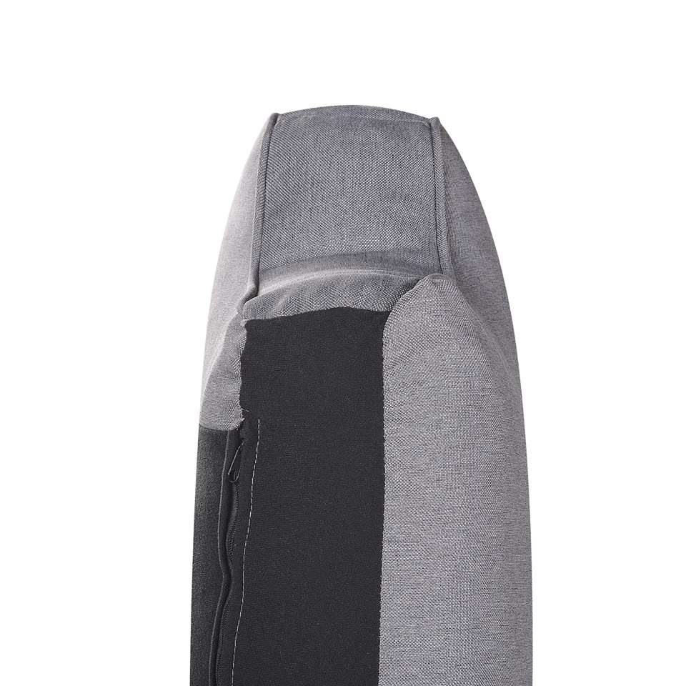 Beliani chaise longue langres-grijs polyester