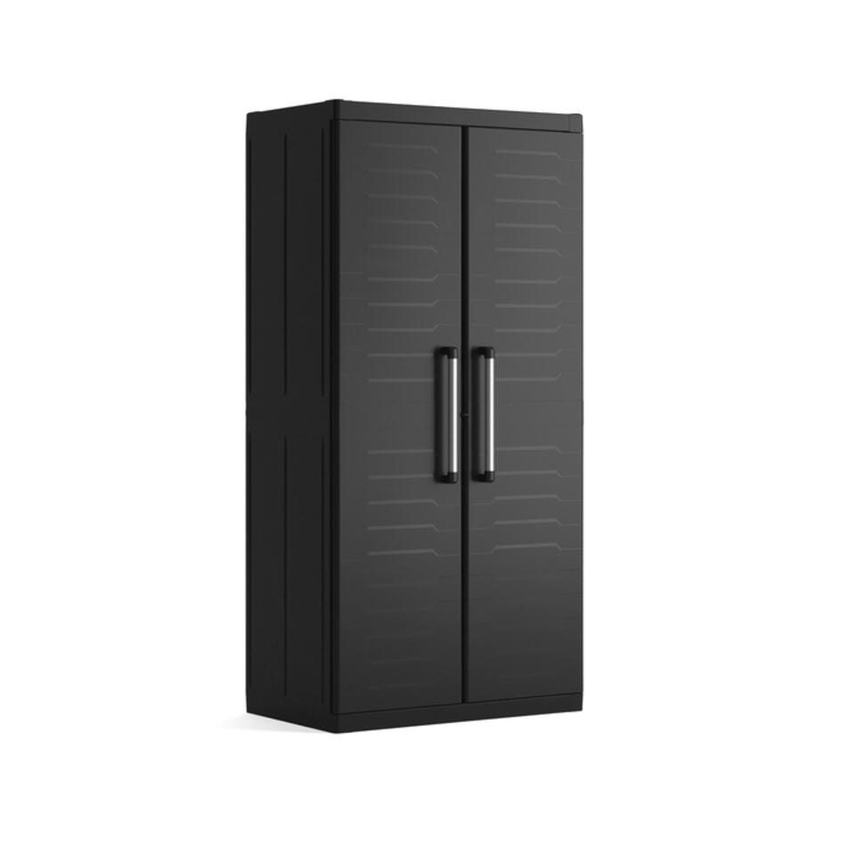 Keter Detroit armoire haute - 4 étagères - 89x54x182 cm - Noir product