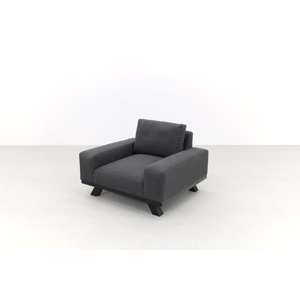 VDG Barcelona/cuba Sunbrella loungeset - Sooty + stoel