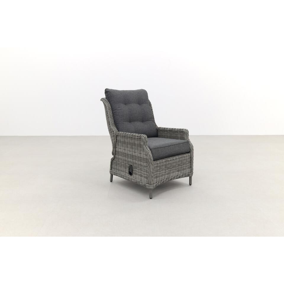 VDG Pacific verstelbare loungestoelen + Bijzettafeltje - Ice Grey
