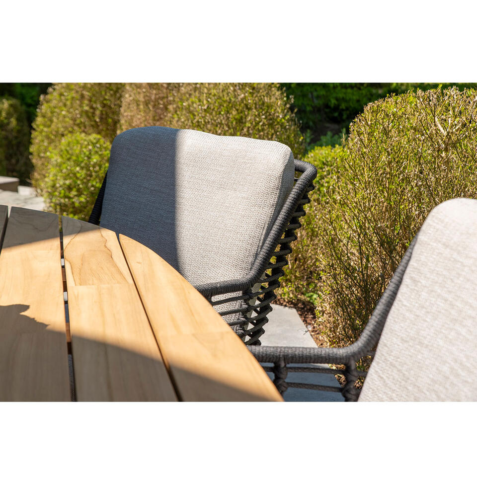 4 Seasons Outdoor Fabrice lounge dining stoel - donker grijs