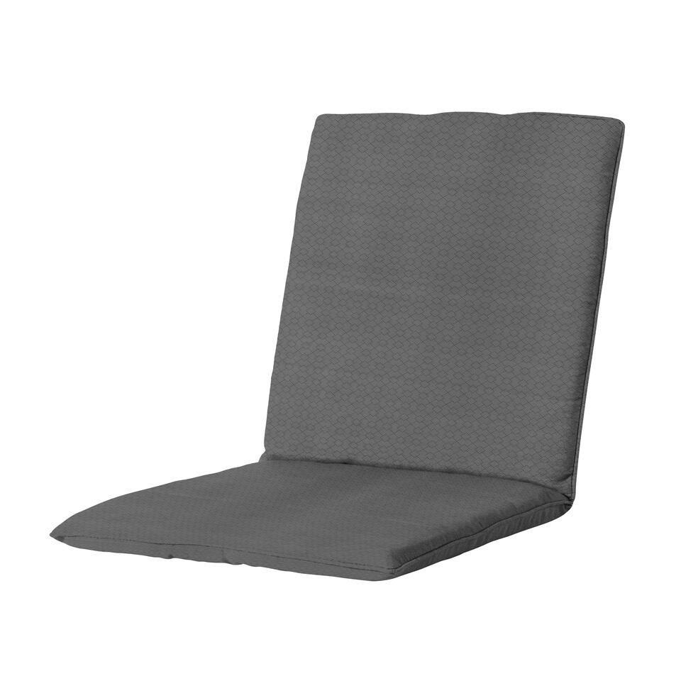 Madison - Hoge rug - Check grey - 97x49 - Grijs product