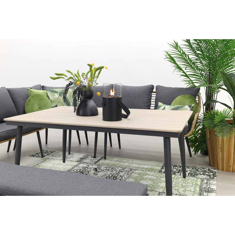 Garden Impressions Margriet lounge dining set met stoel - Naturel - 7 delig