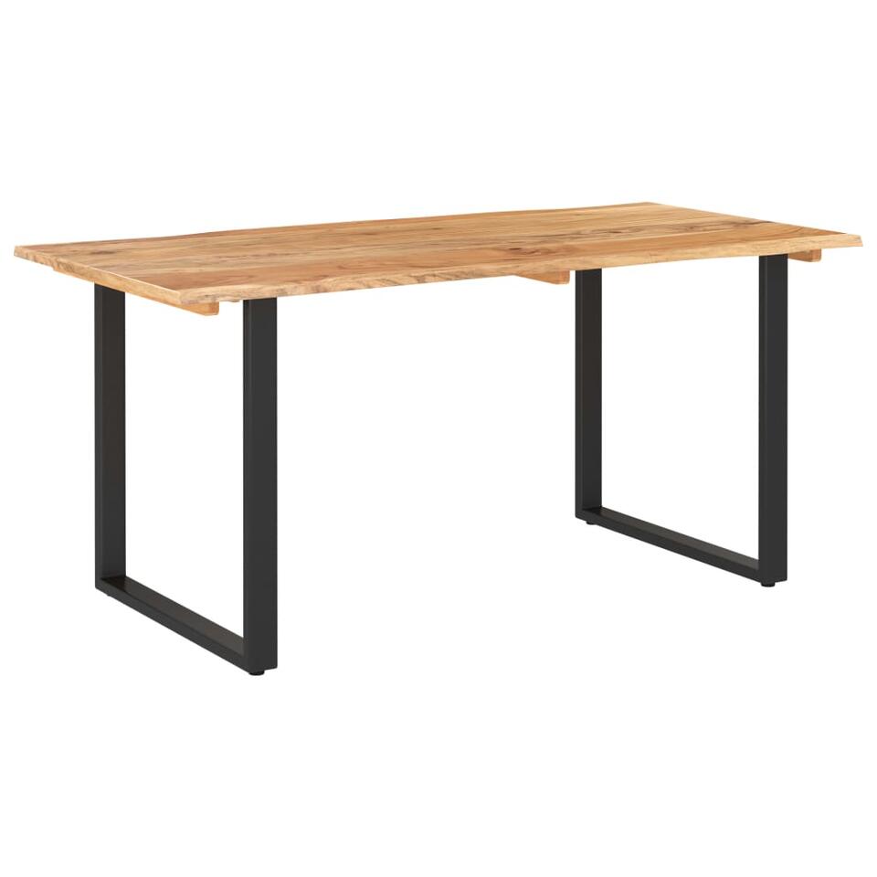 VidaXL Eettafel 154x80x76 Cm Massief Acaciahout Leen Bakker