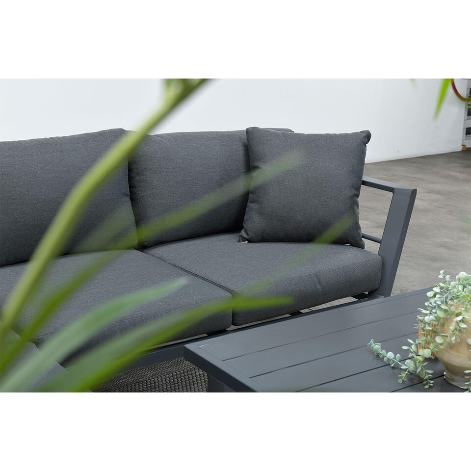 Garden Impressions Hiko loungeset 4-delig - donker grijs