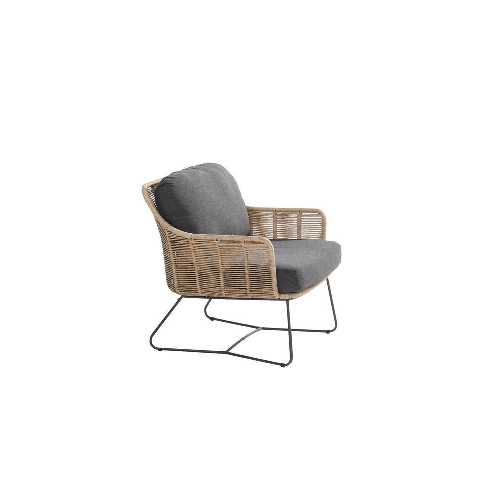 Belmond/Yoga stoel-bank loungeset - Naturel - 6 delig