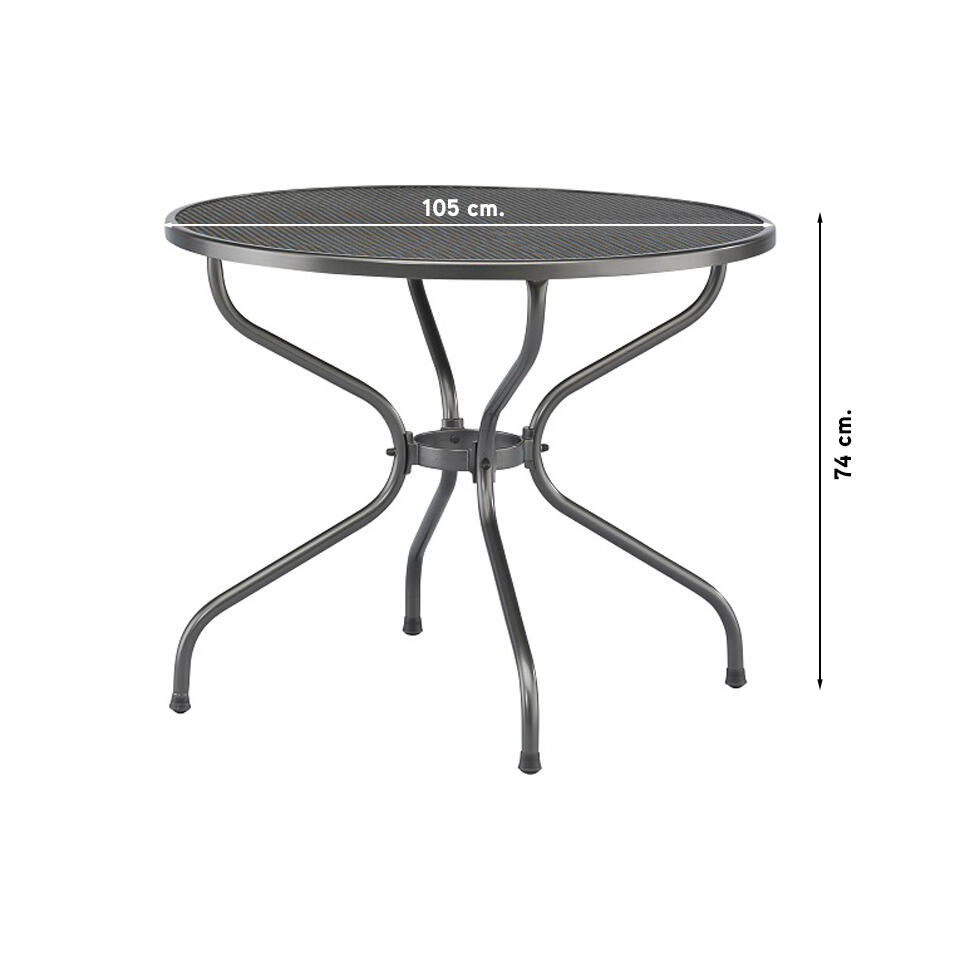 Kettler strekmetaal tafel 105 cm rond