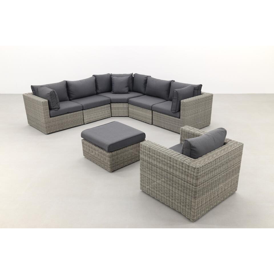 Suns Garda loungeset XL - inclusief loungestoel - White grey