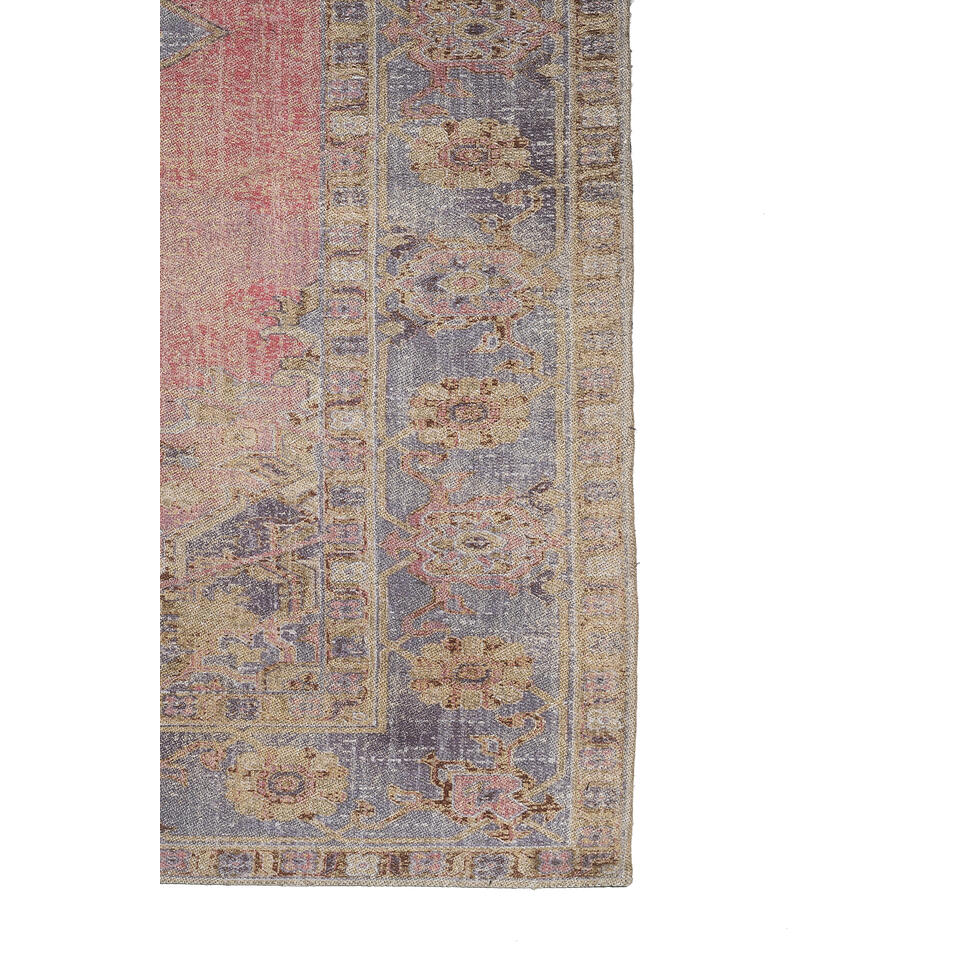 Giga Meubel Karpet 160x230cm Rechthoekig - Roze/Blauw - Karpet Janine