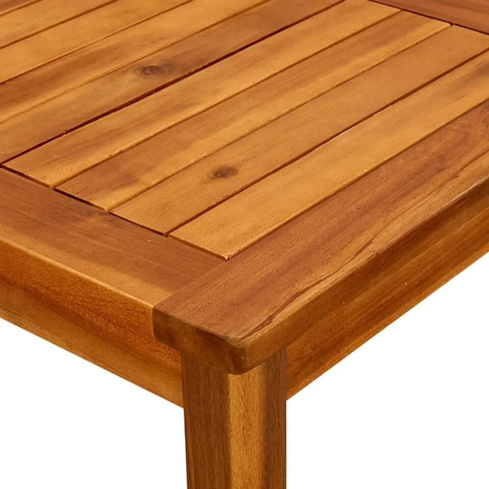 vidaXL Table basse de jardin 45x45x36 cm Bois solide d'acacia