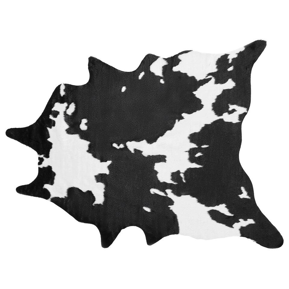 Tapis imitation peau de vache 150 x 200 cm noir et blanc BOGONG