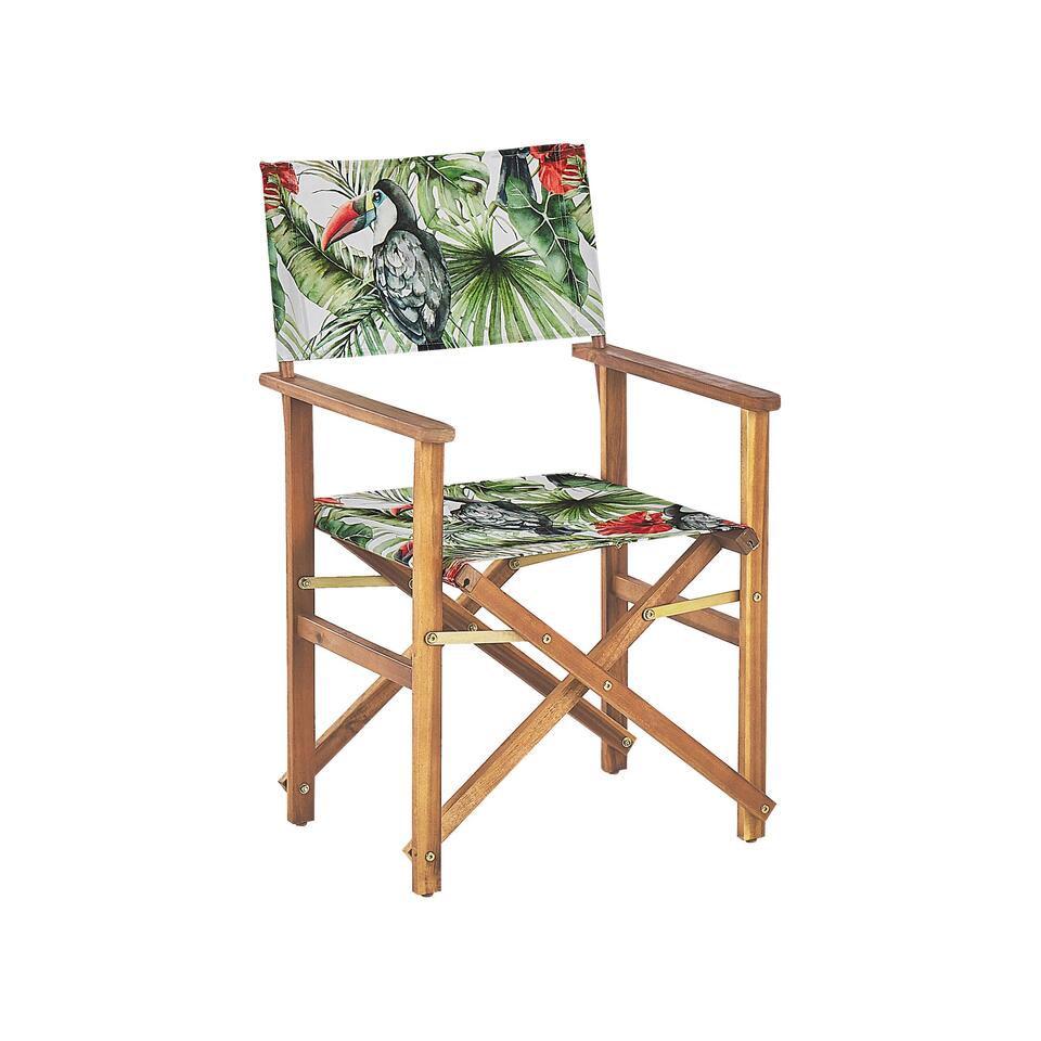 Beliani Chaise de jardin CINE - Multicolore acacia