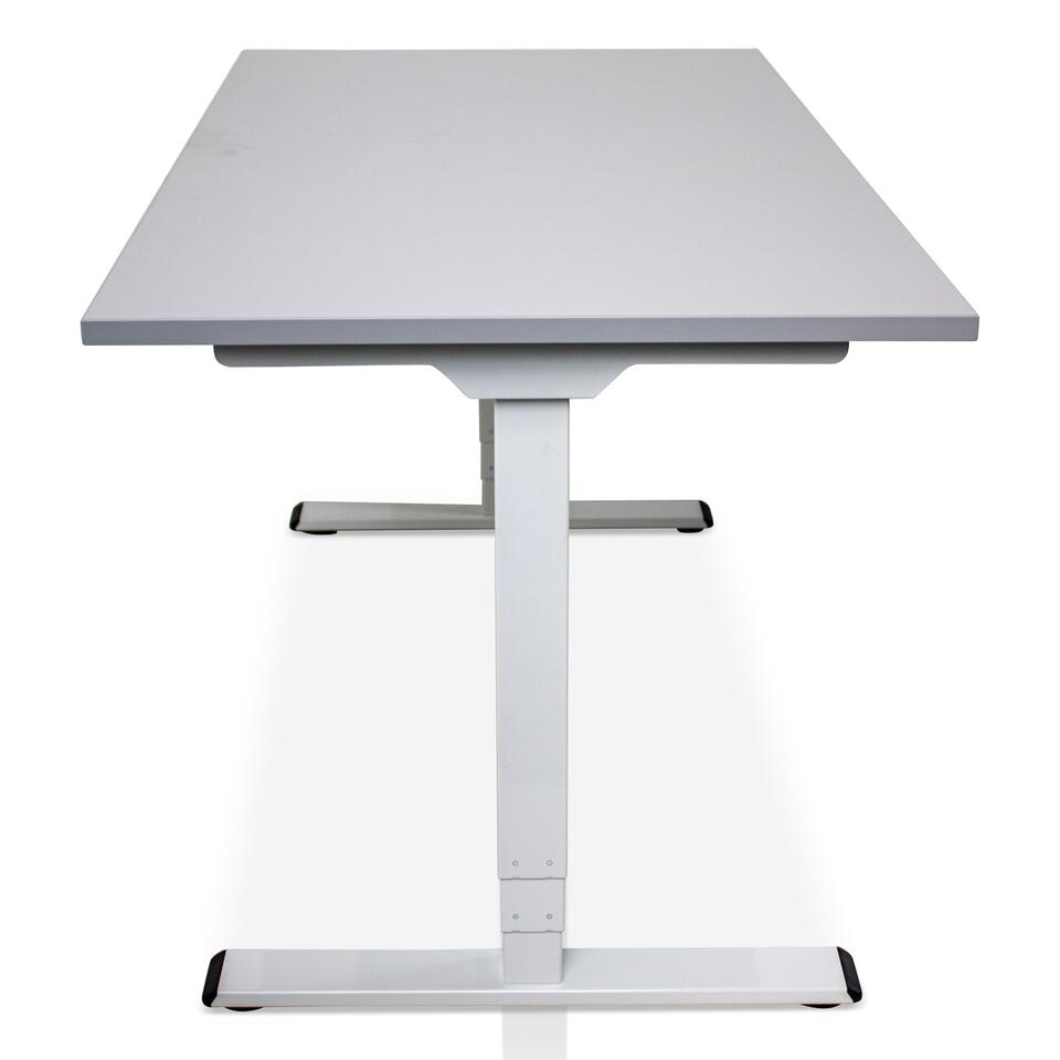 MRC COMFORT bureau électrique assis-debout - 160x80cm - blanc - grise