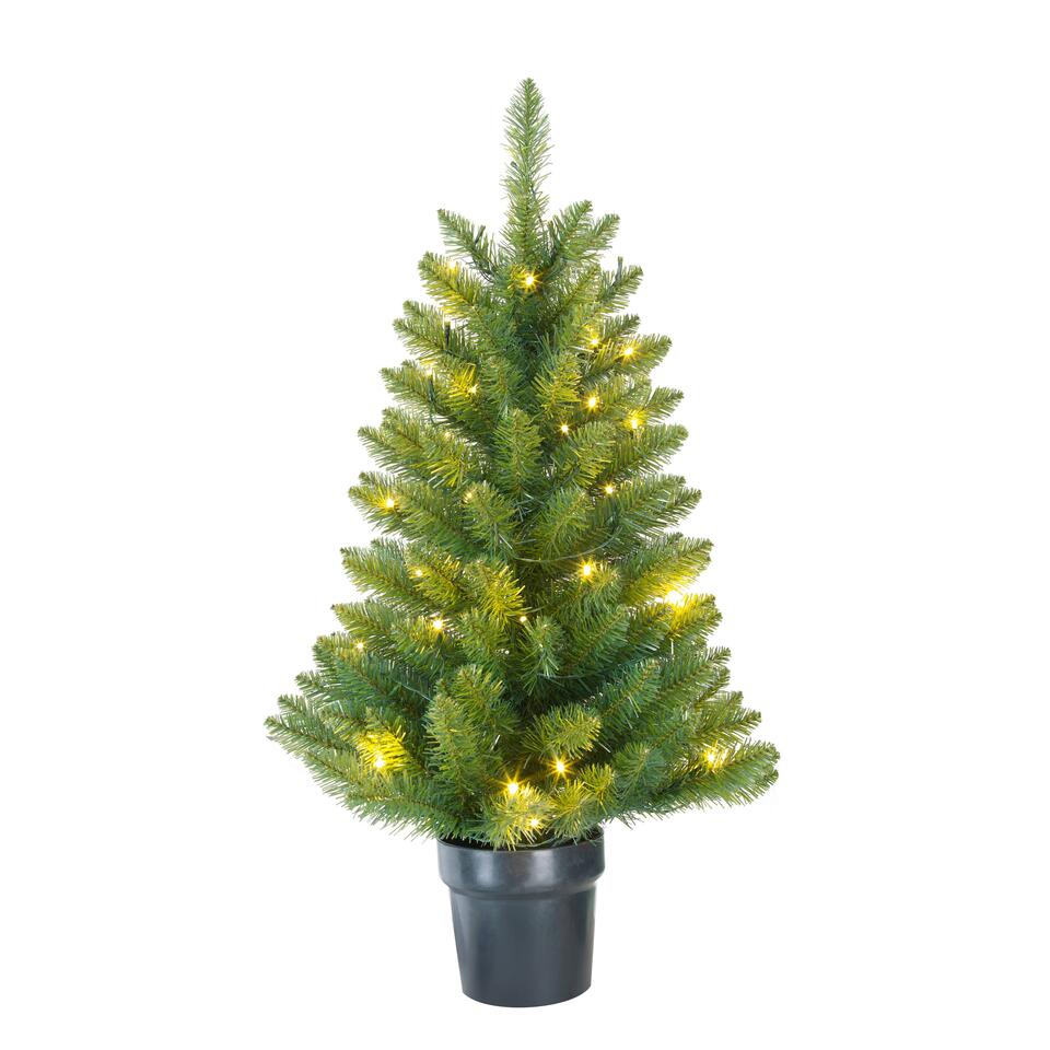 Verplicht decaan Ontoegankelijk Black Box Trees Riverton Kunstkerstboom in Pot - LED verlichting H90cm |  Leen Bakker