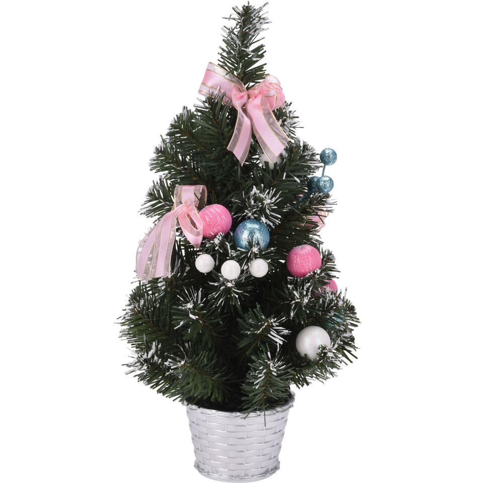 Weg jurk Roei uit Kunstkerstboom - mini - inclusief versiering - kerstboom - 40 cm | Leen  Bakker