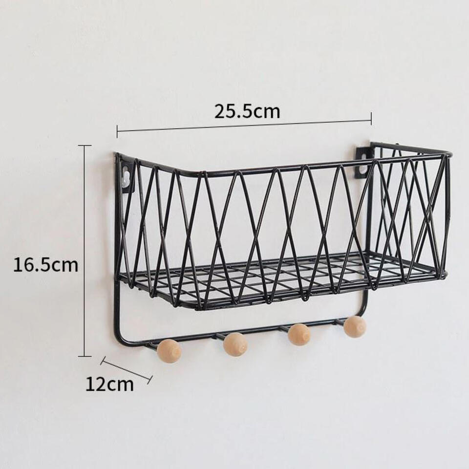 QUVIO Porte-manteau avec 4 points d'accroche 12 x 25,5 x 16,5