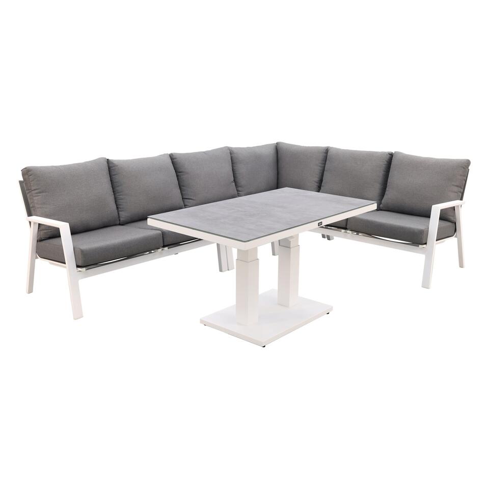 VDG Azoren lounge diningset rechts - white (tafelhoogte verstelbaar)