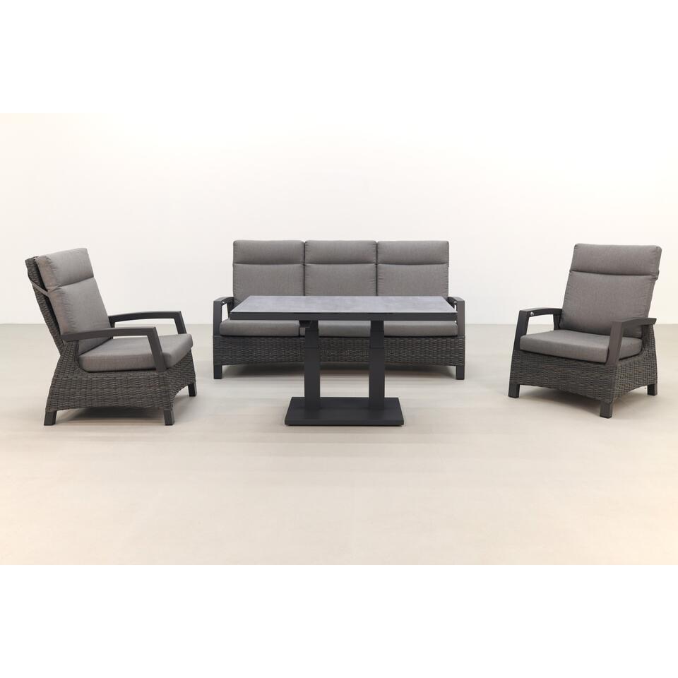 VDG Darwin/Rockford stoel-bank loungeset verstelbaar - Antraciet