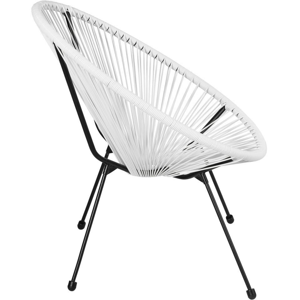 Tectake Lot De Chaises De Jardin Santana Blanc Leen Bakker