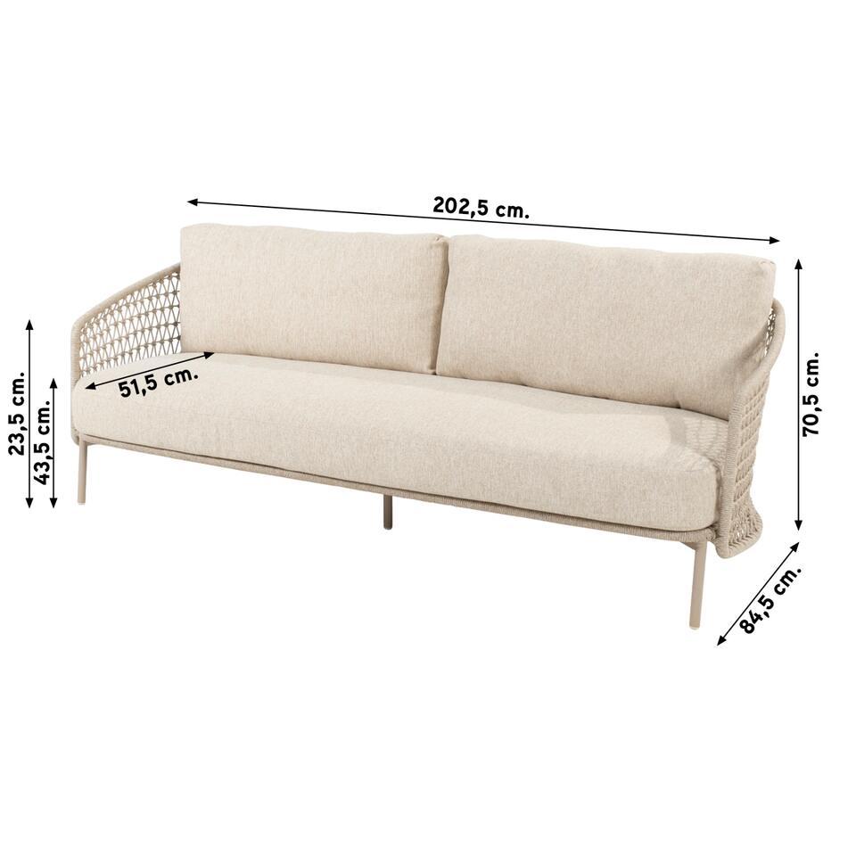 4 Seaons Outdoor Puccini/Zucca stoel-bank loungeset - 4-delig