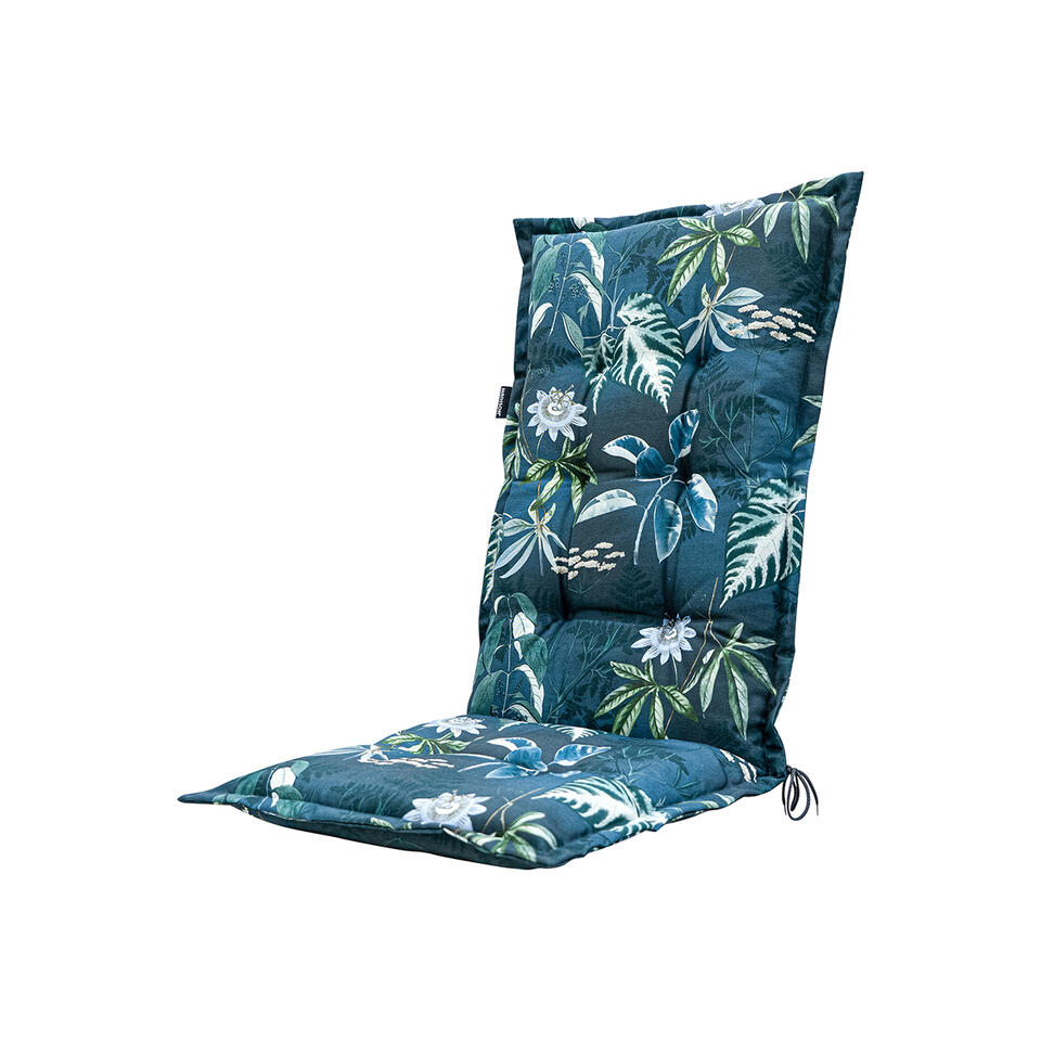Madison - Coussin Chaise De Jardin Dossier Haut 123x50 - Bleu