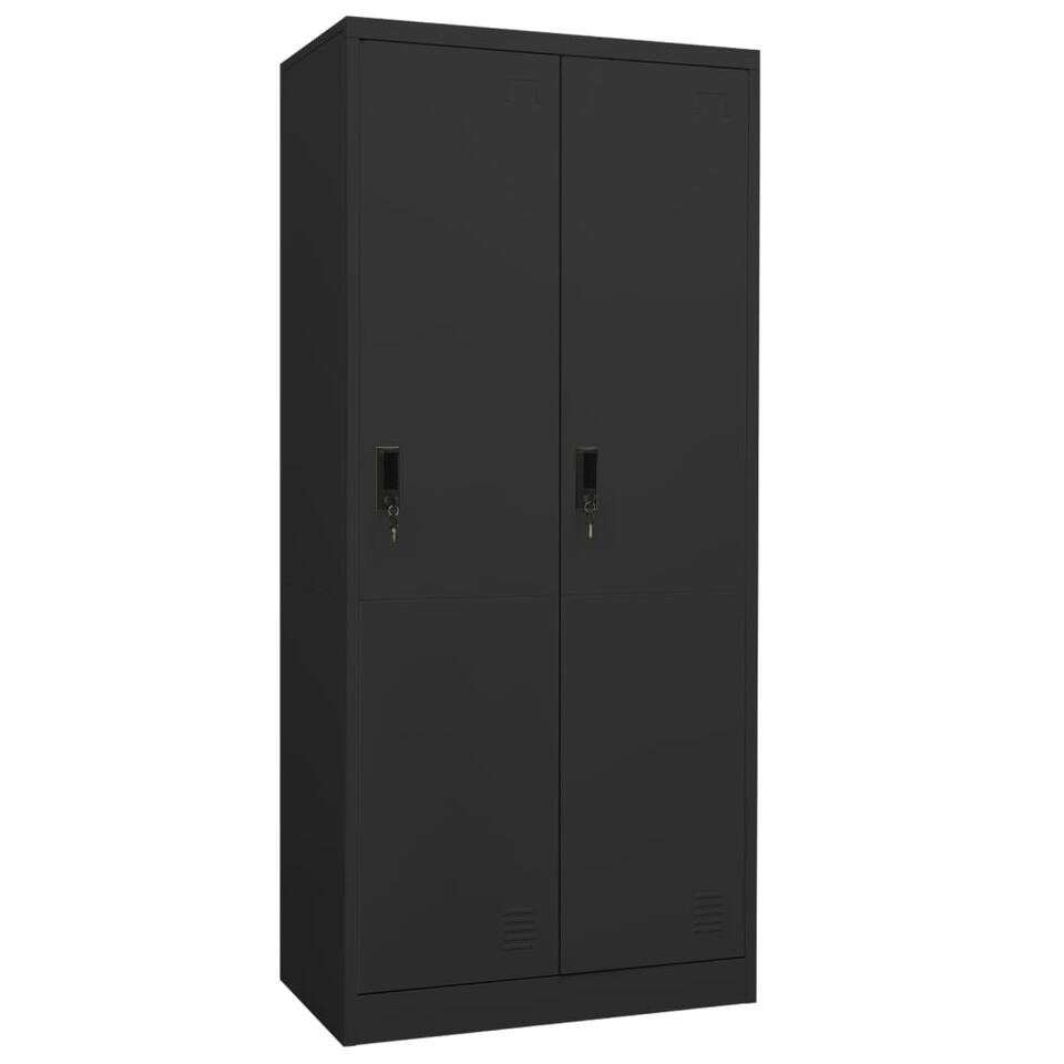 armoire à portes battantes avec cloison de séparation incl. 4 étagères  acheter