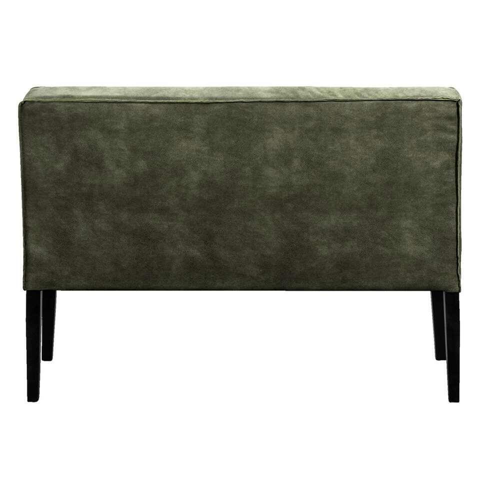 Canapé de salle à manger Casey - cuir vert - 125 cm