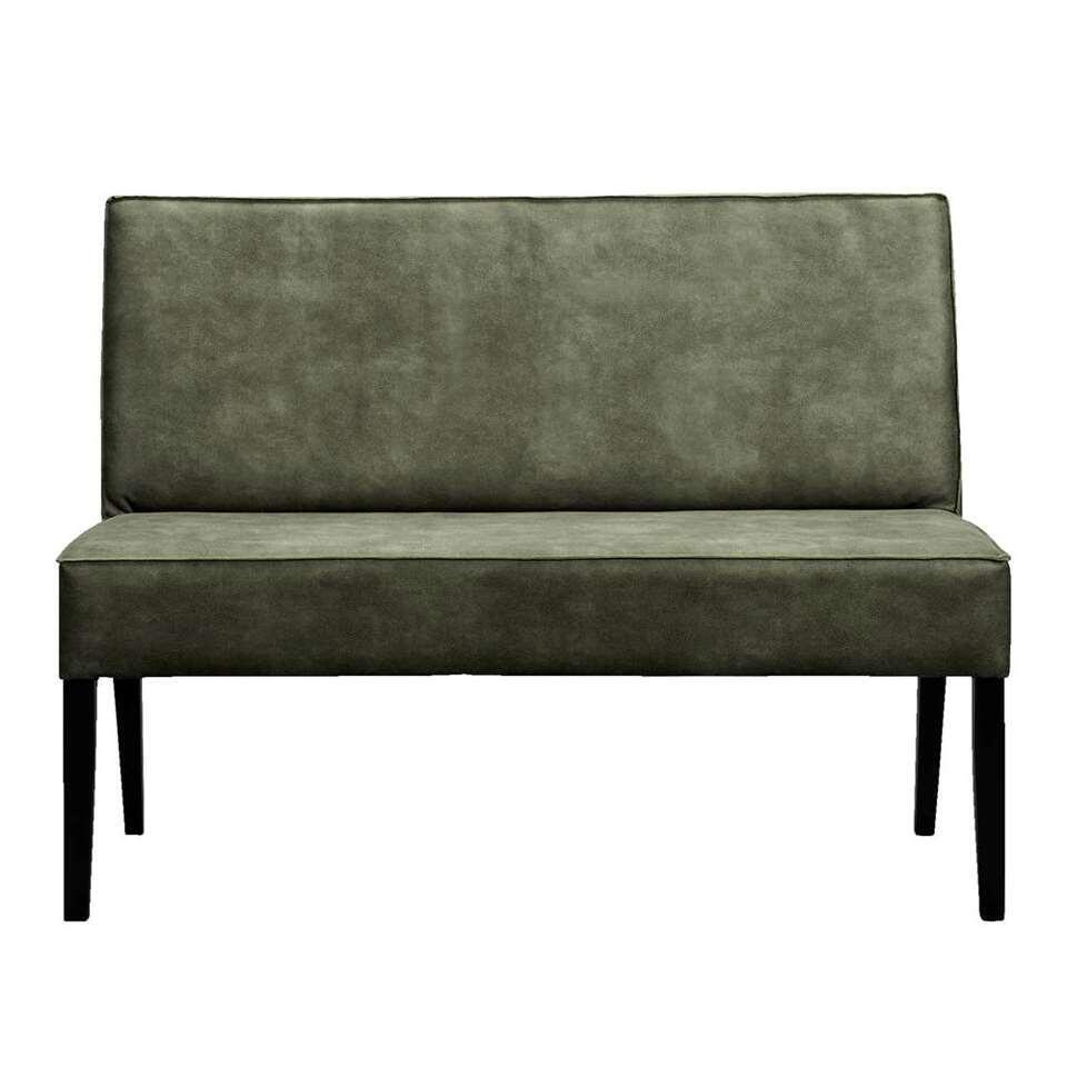 Canapé de salle à manger Casey - cuir vert - 125 cm