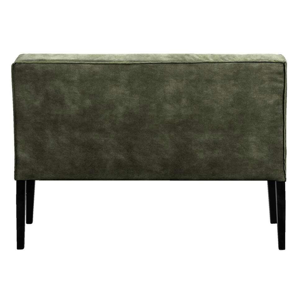 Canapé de salle à manger Casey - cuir step vert - 125 cm